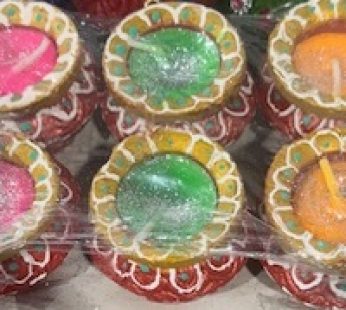 DIWALI MATKI DIYA WITH WAX 6PC