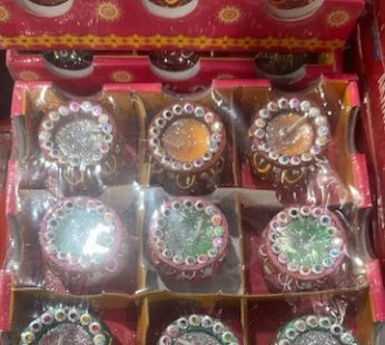 DIWALI MATKI DIYA 9 PC WITH WAX