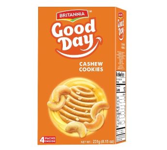 BRITANNIA GOOD DAY CASHEW BISCUITS 231G