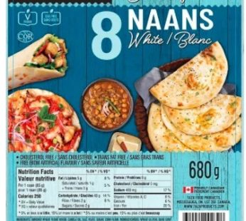 TAZA TANDOORI NAAN 8 PCS