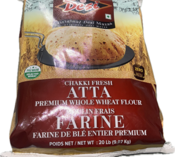 DESI CHAKKI FRESH ATTA 20LB