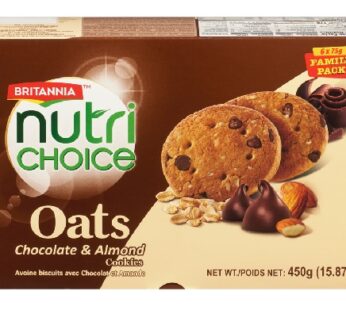 BRITANNIA NUTRI CHOICE OATS CHOCO & ALMOND 450G