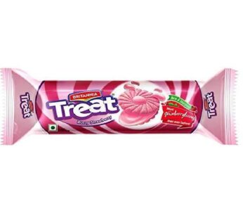 BRITANNIA STRAWB CREAM BISCUIT 100G