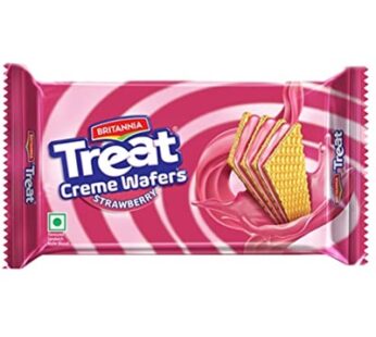 BRITANNIA TREAT CREME WAFERS STRAW