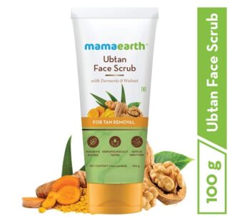 MAMA EARTH UBTAN FACE SCRUB WITH TURMERIC & WALNUT FOR TAN REMOVAL 100G