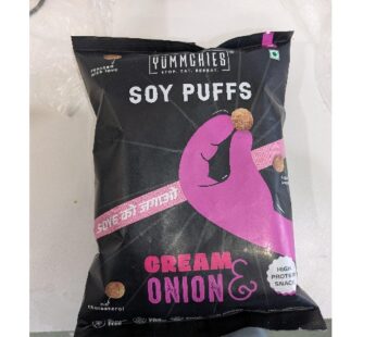 YUMMCHIES SOY PUFFS CREAM AND ONION 50GMS