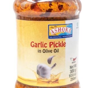 ASHOKA GARLIC PICKLE IN OLIVE OIL 300GMS