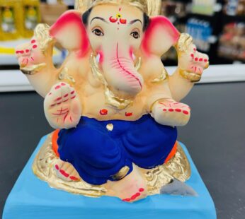 GANESH JI CLAY IDOL 6 INCHES