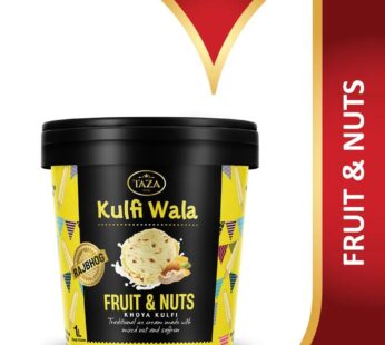 TAZA KULFI RAJBHOG FRUIT & NUTS 1LTR
