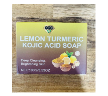 LEMON TURMERIC & KOIC ACID SOAP 100G