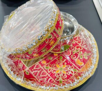 KARVA CHAUTH THALI SET OF 3 PCS LUXURY D3