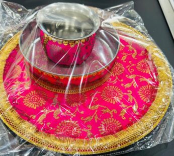 KARVA CHAUTH THALI SET OF 3 PCS LUXURY D2