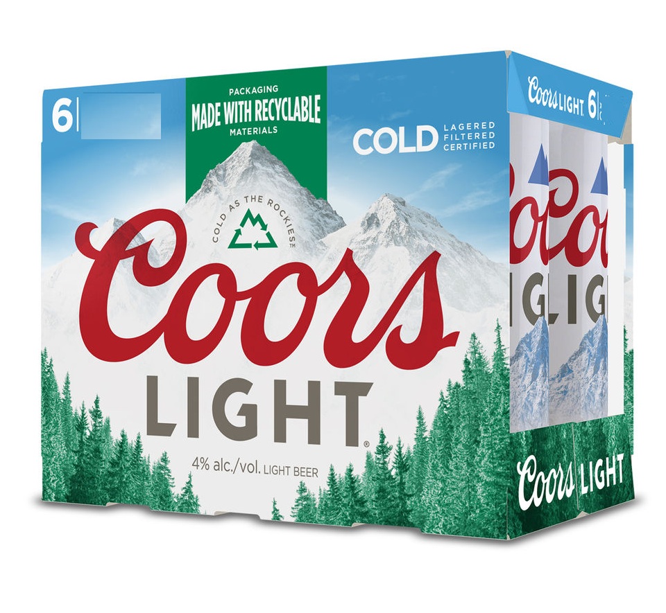 Coors Light – Lager Beer 6 X (355 ml Can) 4% alc./vol.