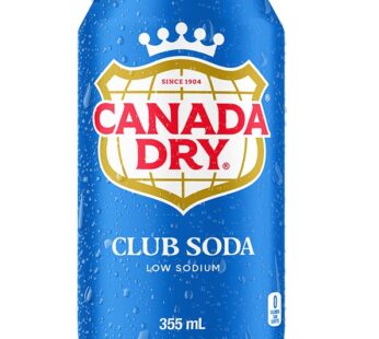 CANADA DRY CLUB SODA CAN 355ML