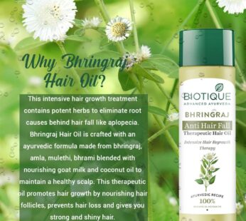 BIOTIQUE BHRINGRAJ ANTI HAIR FALL OIL 120ML