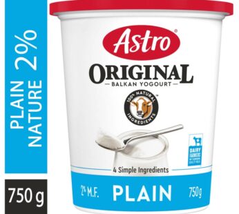 ASTRO ORIGINAL PLAIN 2% 750G YOGURT