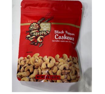 Deep Black Pepper Cashews 227g